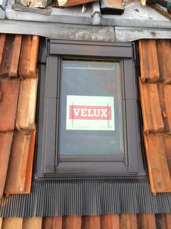 Pose d'un velux 